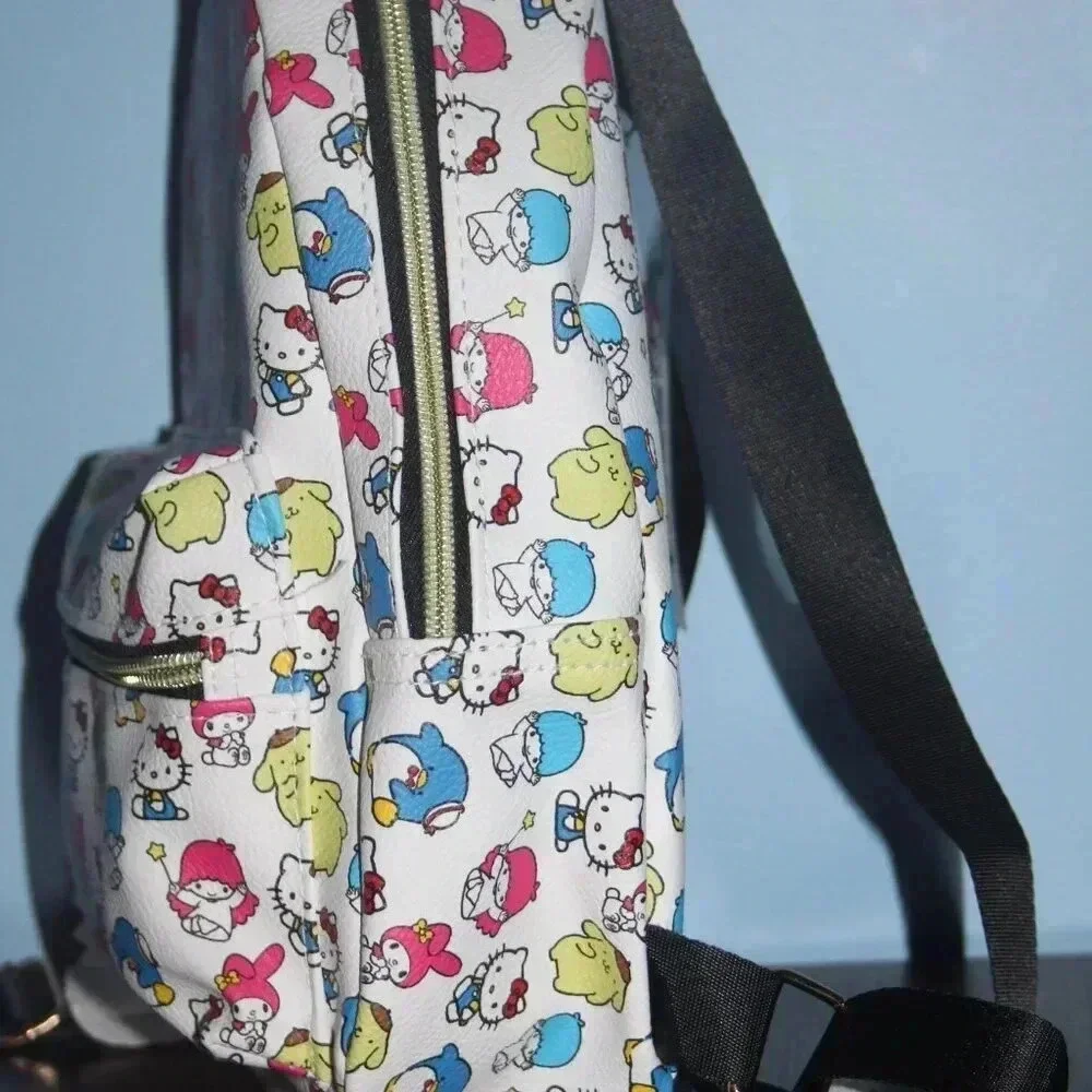 Hello Kitty and Friends Sanrio Mini Backpack Unisex White with Red Bow My Melody